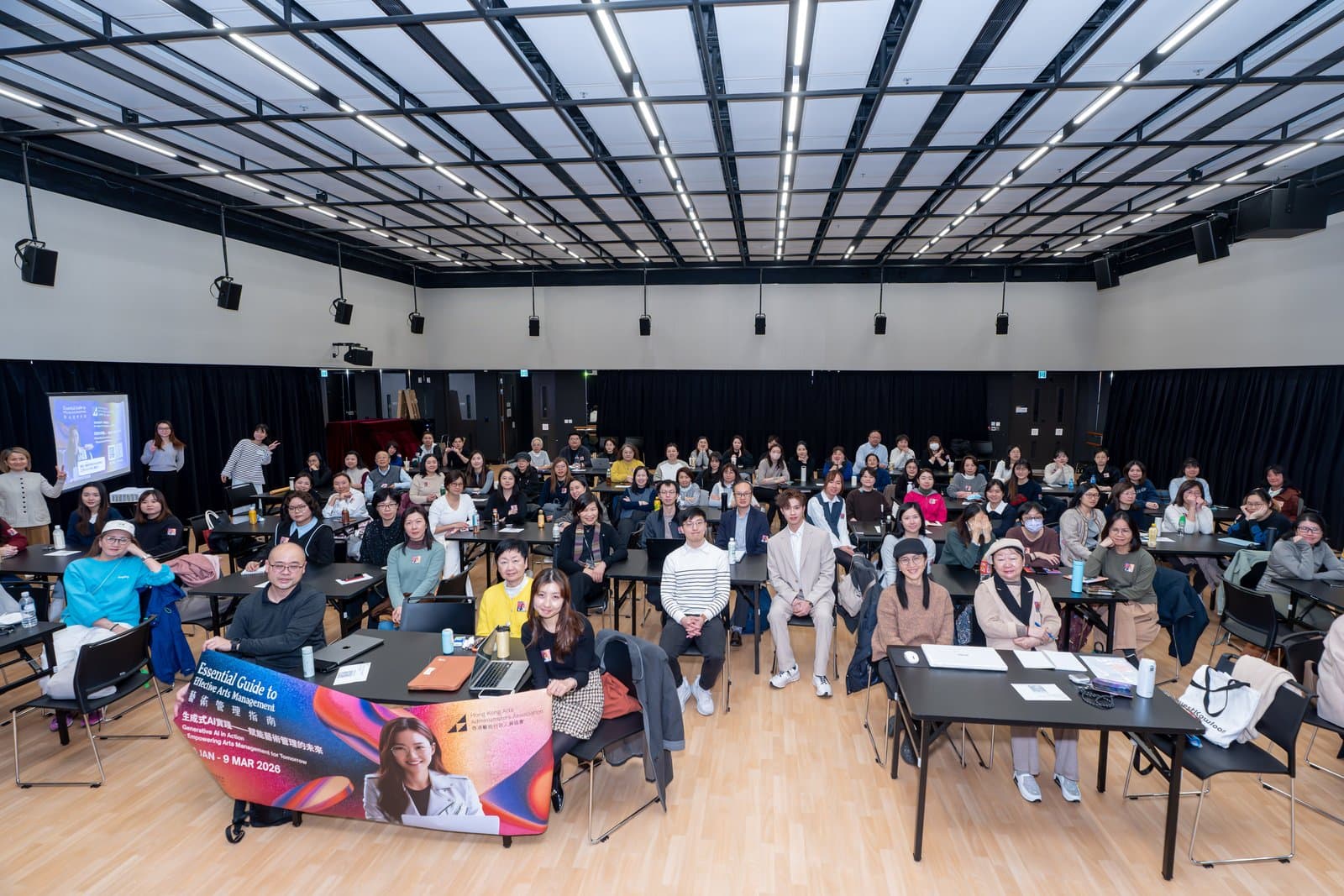 Group photo of the Beyond Words workshop participants
